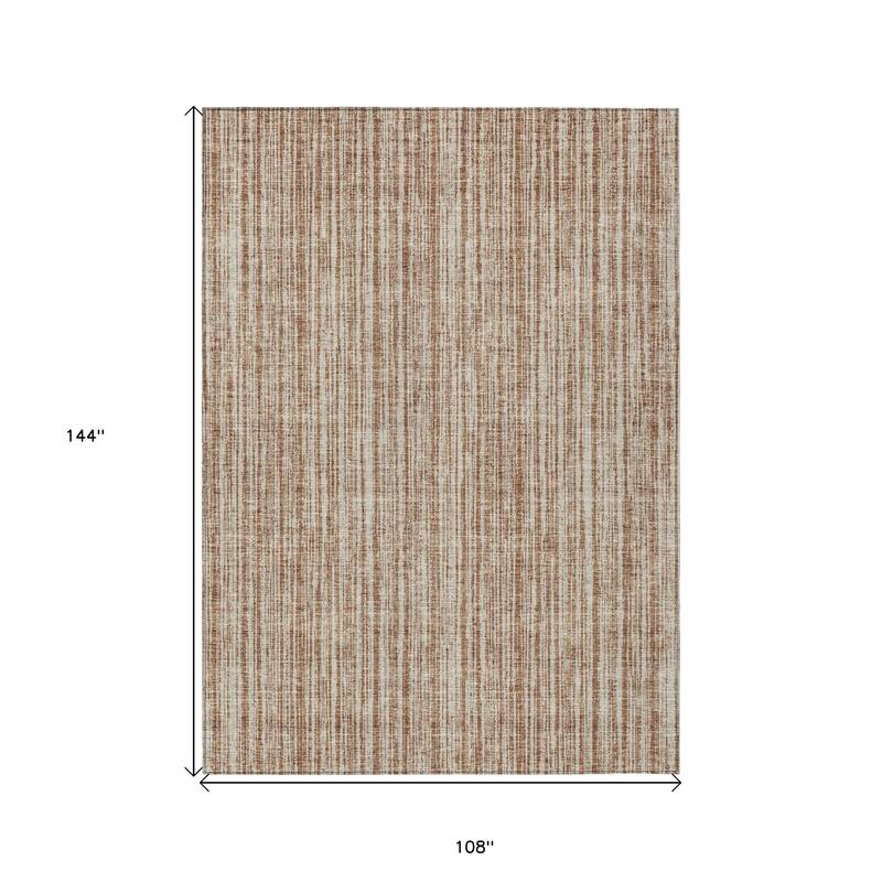 HomeRoots Striped Transitional Rectangle Outdoor Rug