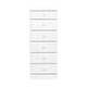preview thumbnail 13 of 20, Prepac Astrid 6 Drawer Dresser for Bedroom, Tall Chest of Drawers, Bedroom Furniture, Clothes Storage and Organizer Crystal White