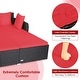 preview thumbnail 42 of 66, Costway Outdoor Patio Rattan Daybed Pillows Cushioned Sofa Furniture - See details
