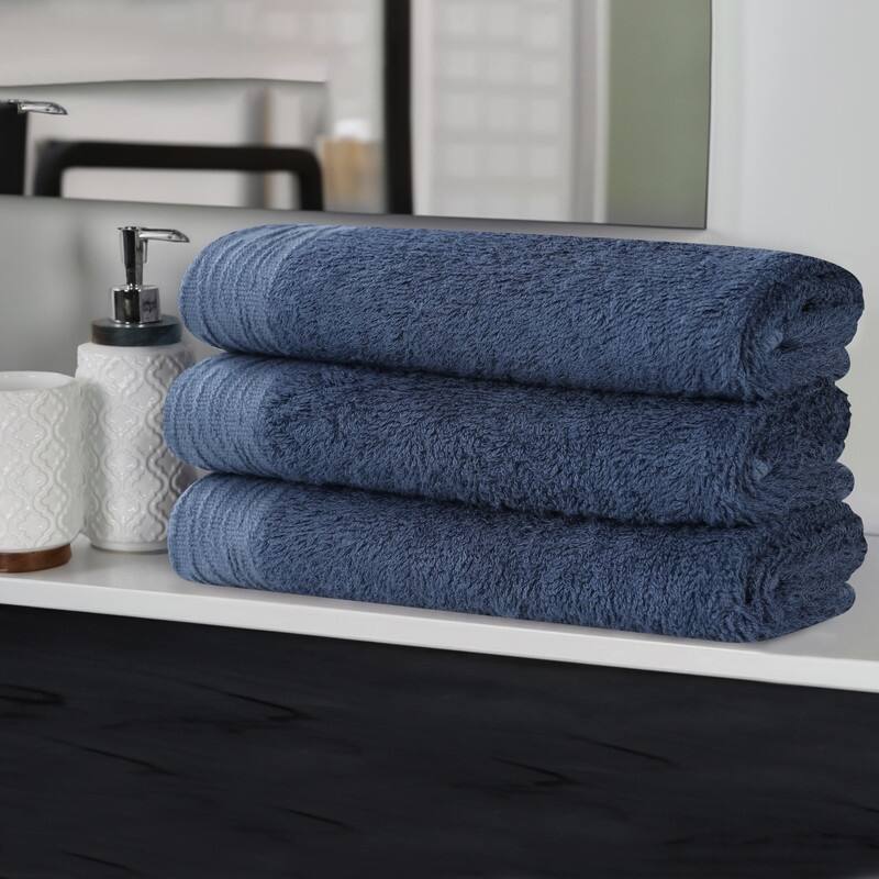 Superior Sierra Rayon From Bamboo Cotton Blend Bath Towel Set of 3
