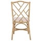 preview thumbnail 11 of 12, SAFAVIEH Chadale Rattan Dining Chair Set of 2, Fully Assembled - 23" W x 18" D x 38" H