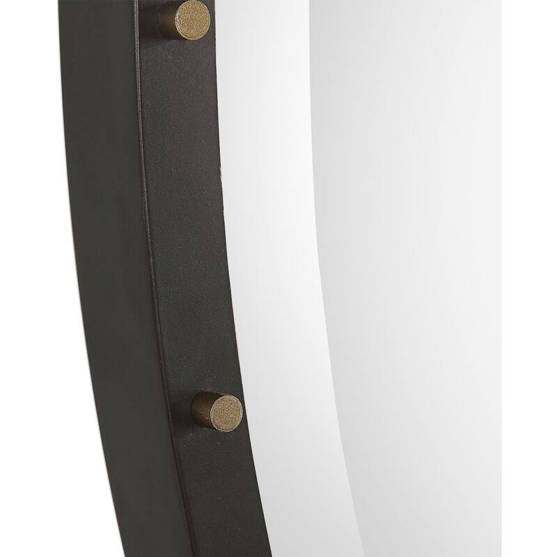 Uttermost Benedo 42" Round Urban Industrial Riveted Beveled Wall