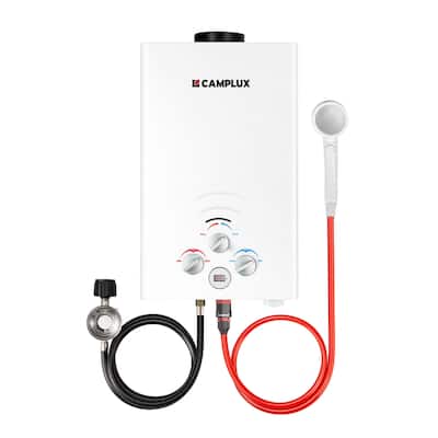 CAMPLUX 8L 2.11 GPM Outdoor Portable Propane Tankless Water Heater
