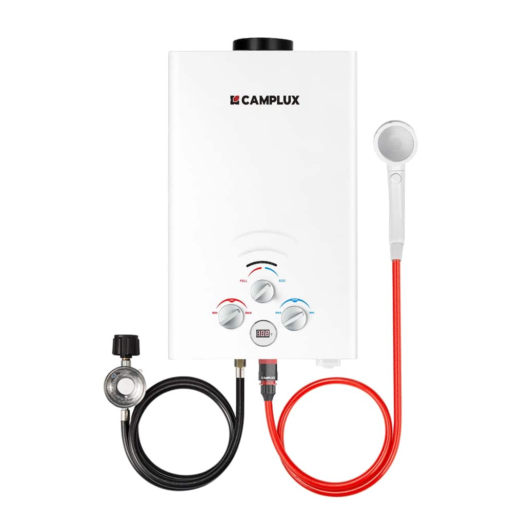 CAMPLUX 8L 2.11 GPM Outdoor Portable Propane Tankless Water Heater