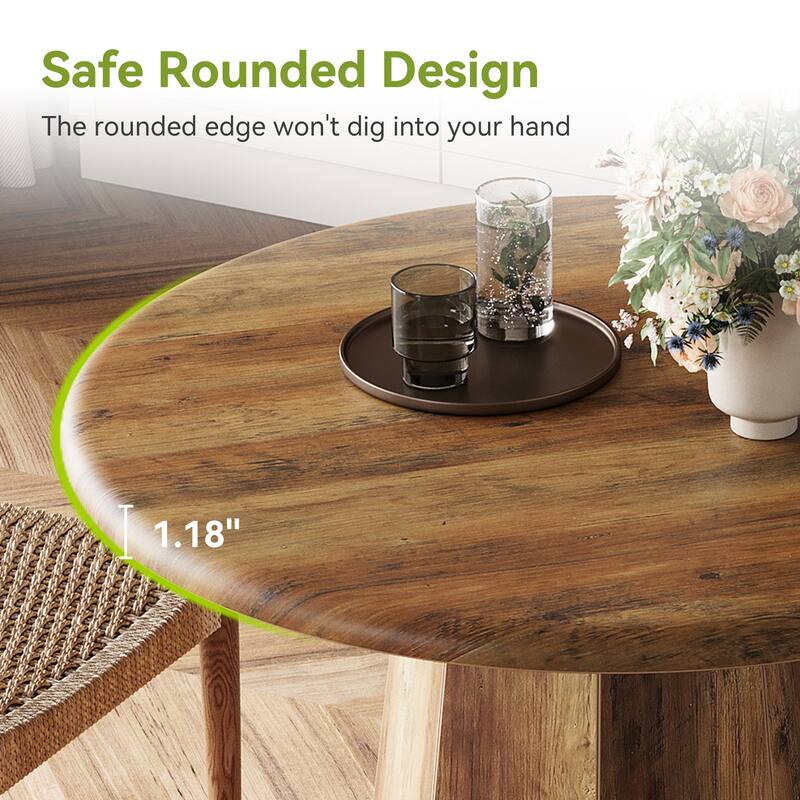 31" Round Pedestal Dining Table