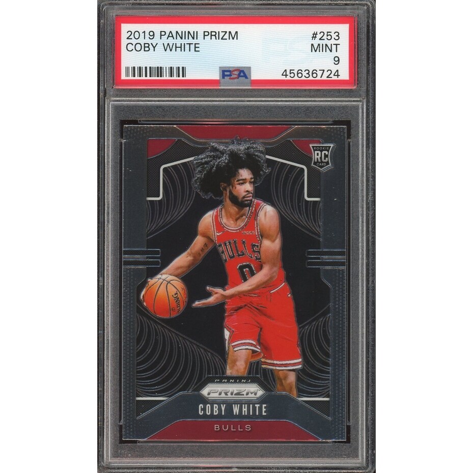 Trading Cards Coby White 2019 Panini NBA Hoops Rookie Card RC PSA 10 