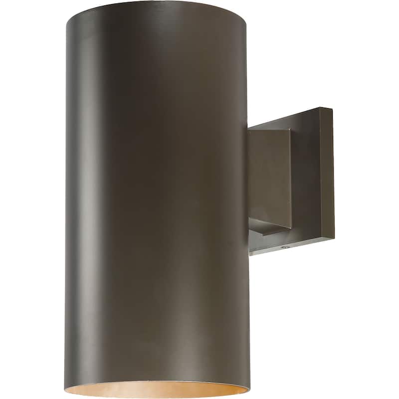 Volume Lighting 1-Light Antique Bronze Aluminum LED Cylinder Sconce