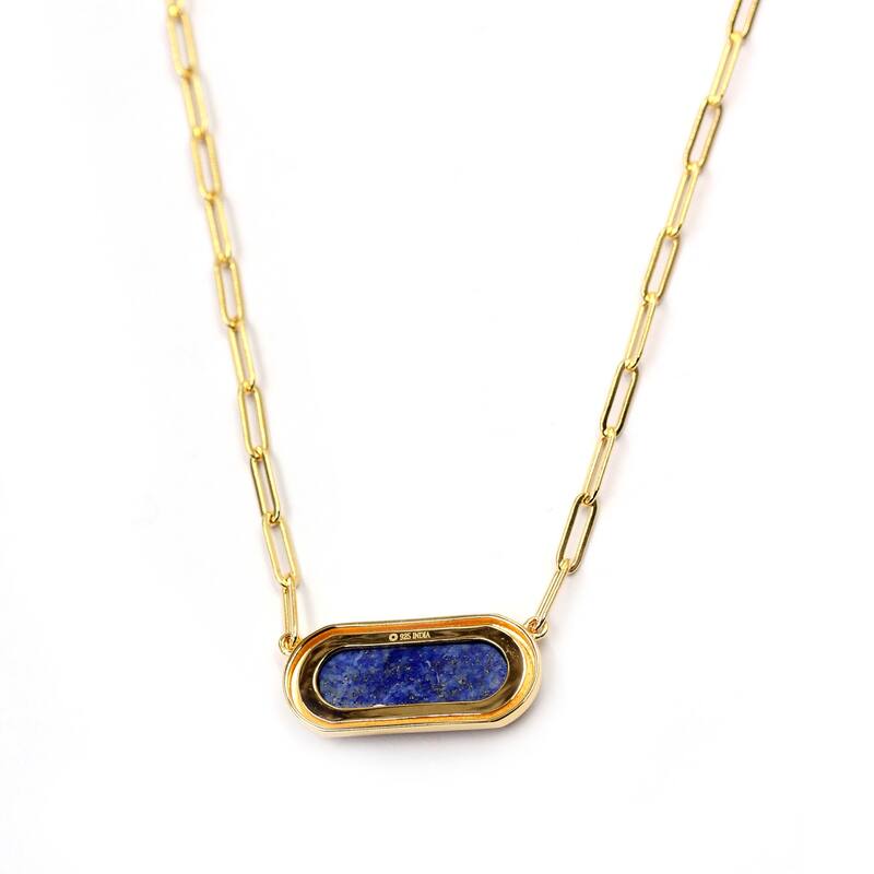 925 Sterling Silver Lapis Lazuli Necklace