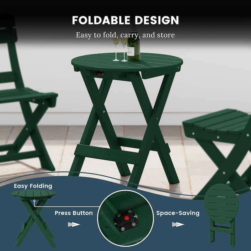 Laguna 3-Piece Folding Dining Set