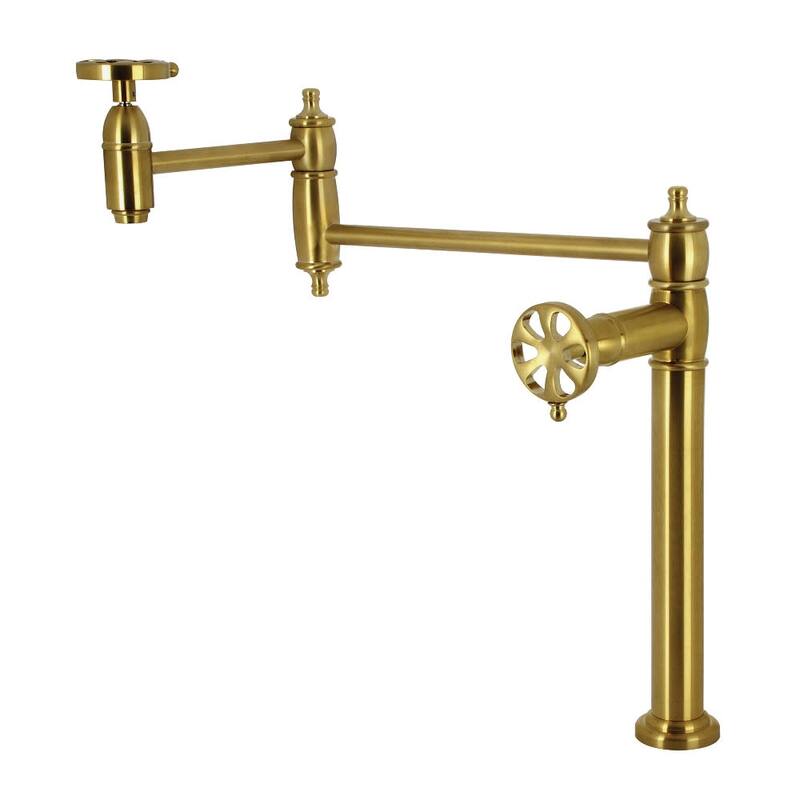 Kingston Brass KS370.RX Belknap 3 GPM Single Hole Pot Filler - Brushed Brass