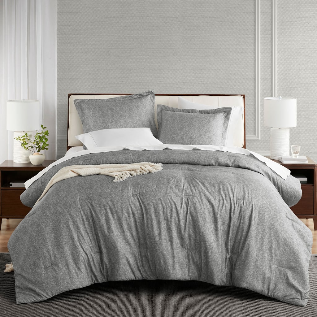 Chelsea Square Camden Modern Lightweight Chambray Print Comforter Set
