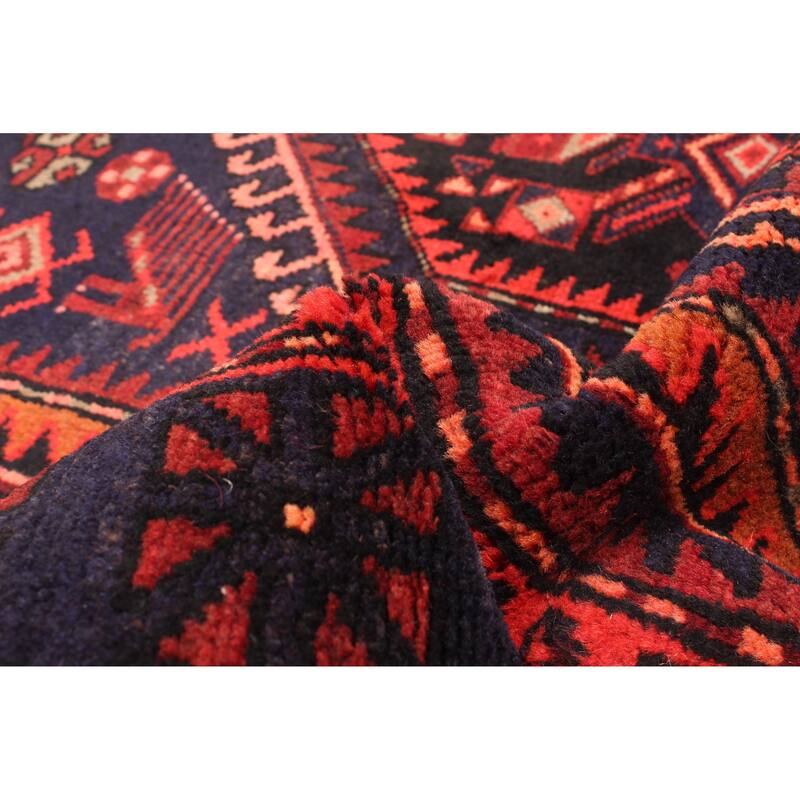 ECARPETGALLERY Hand-knotted Andelz Navy Wool Rug - 4'5 x 7'8