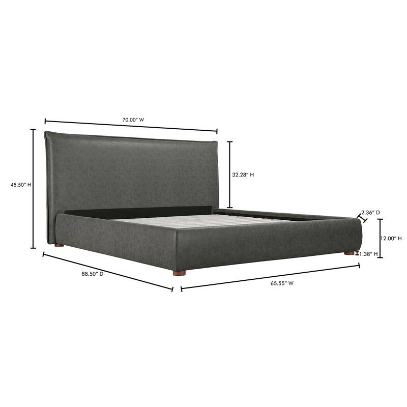 Aurelle Home Modern Upholstered Platform Bed