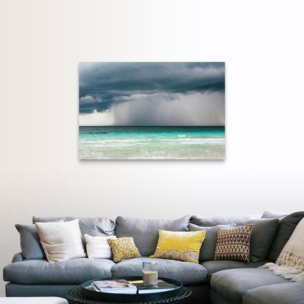 rain storm over the