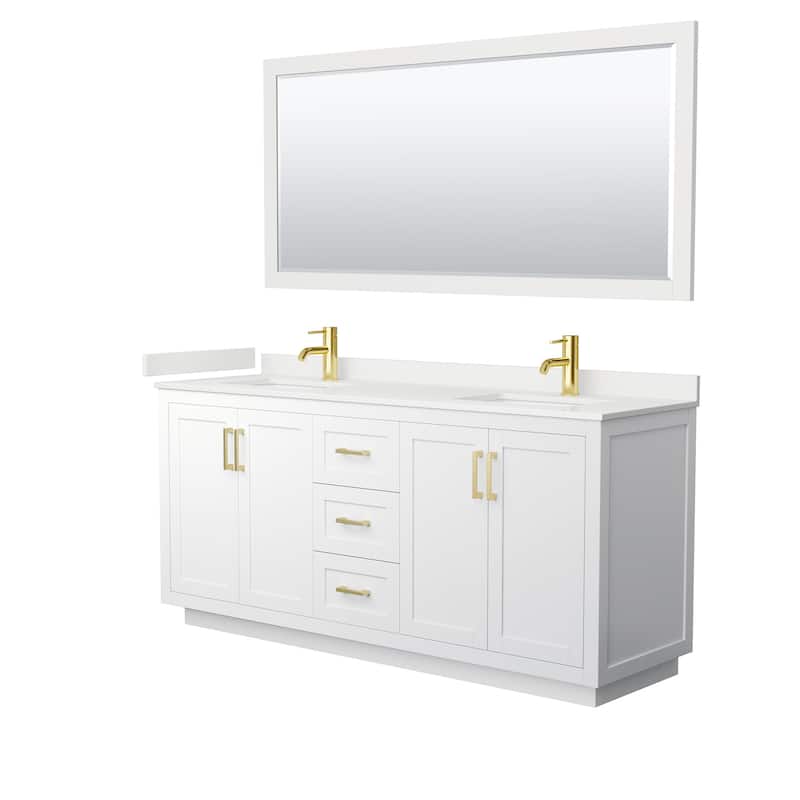 Wyndham Collection WCF292972D-QTZ-UNSM70 Miranda 72" Free Standing