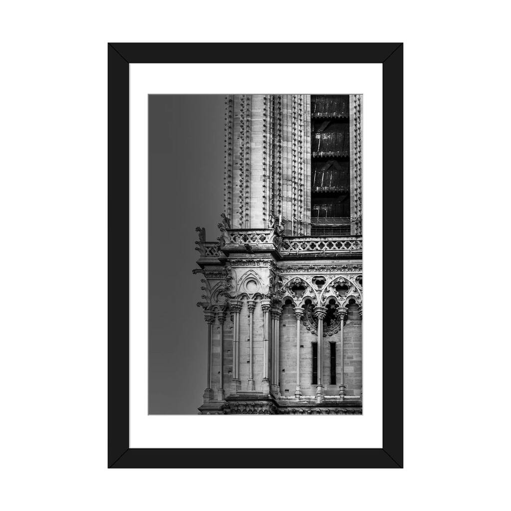 iCanvas "Paris In Black And White Notre-Dame Detail" by Alexandre Venancio PFA