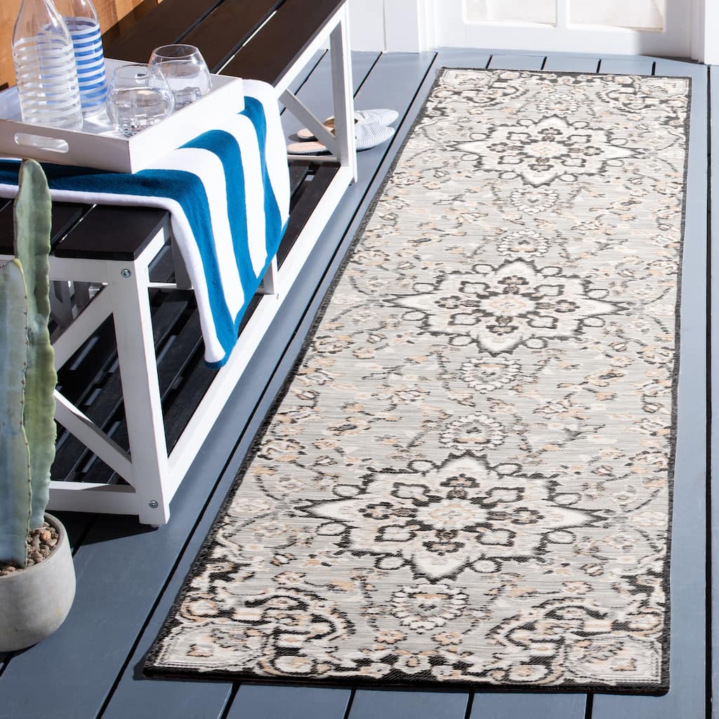 SAFAVIEH Sunrise Cassilda Indoor/Outdoor Waterproof Rug - 2' x 8' Runner