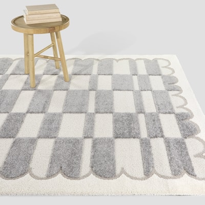 Sylvester Modern Checkered Area Rug