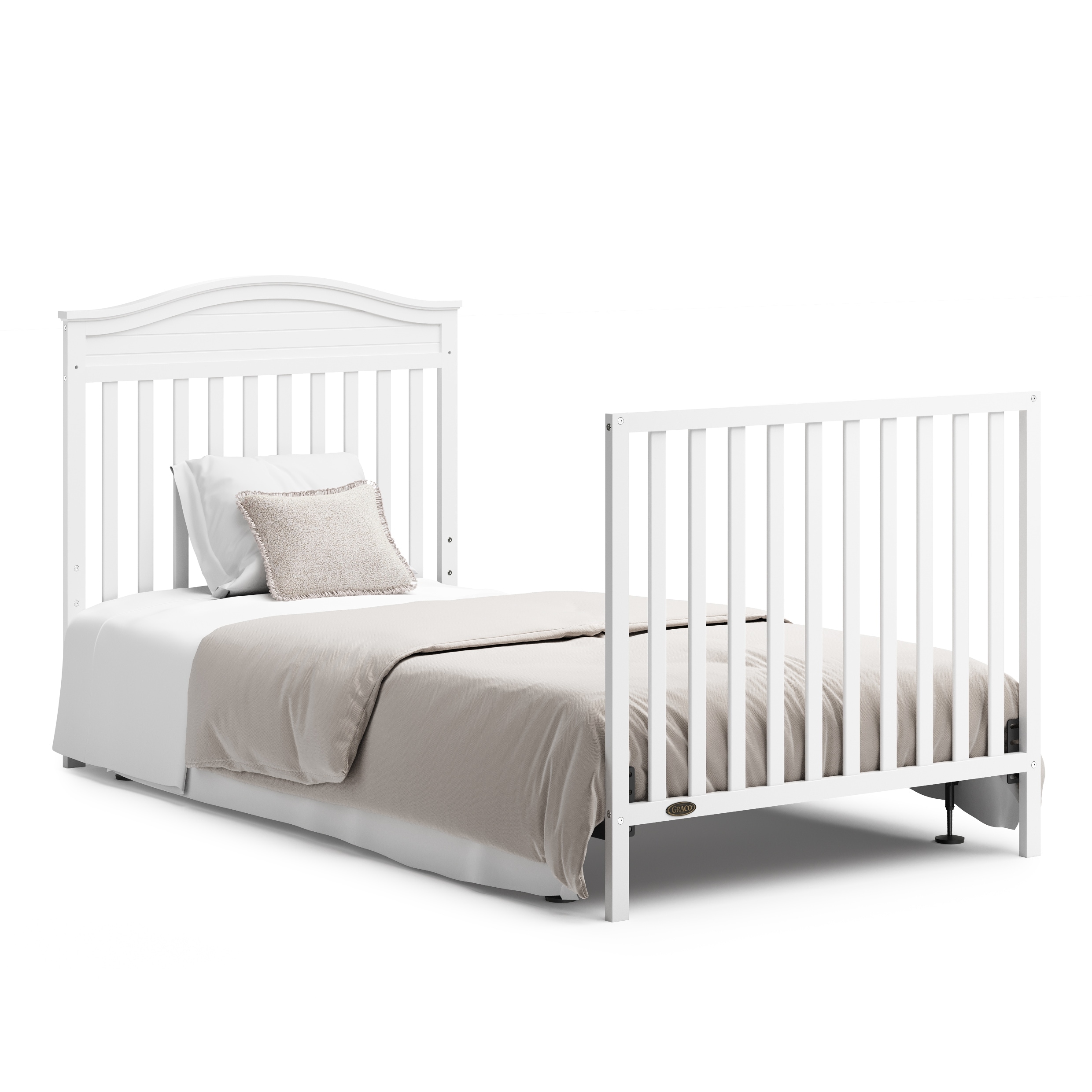 Graco crib to store bed