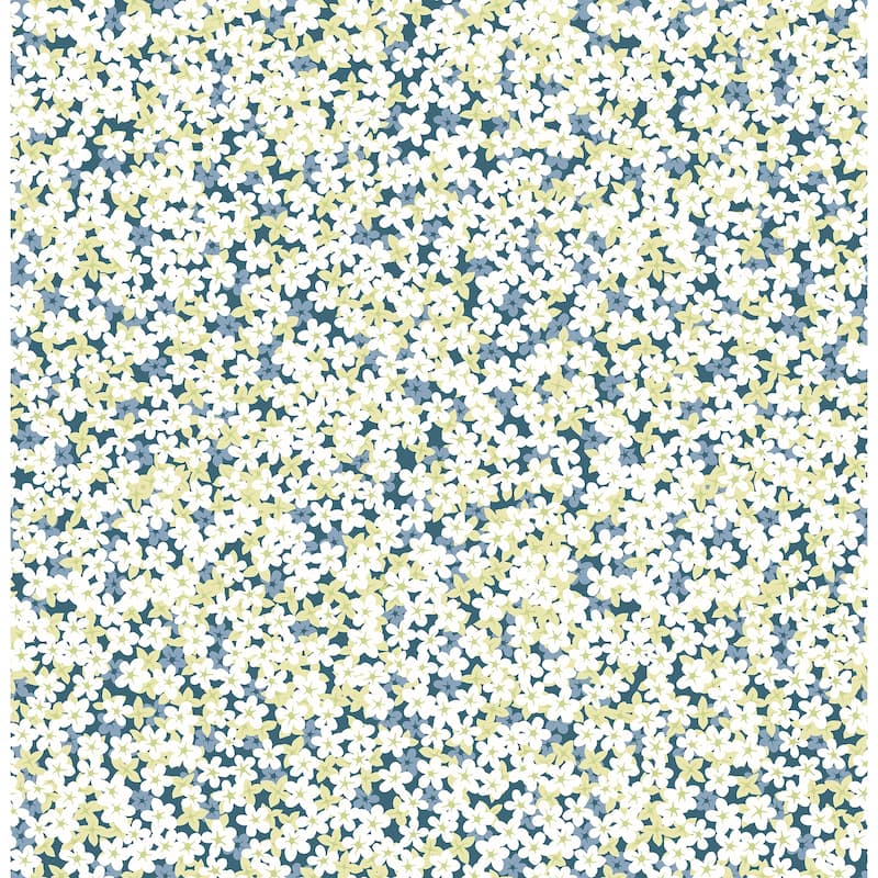 Perris, Giverny Miniature Floral, 33 FT. L x 20.5In. W Wallpaper Roll