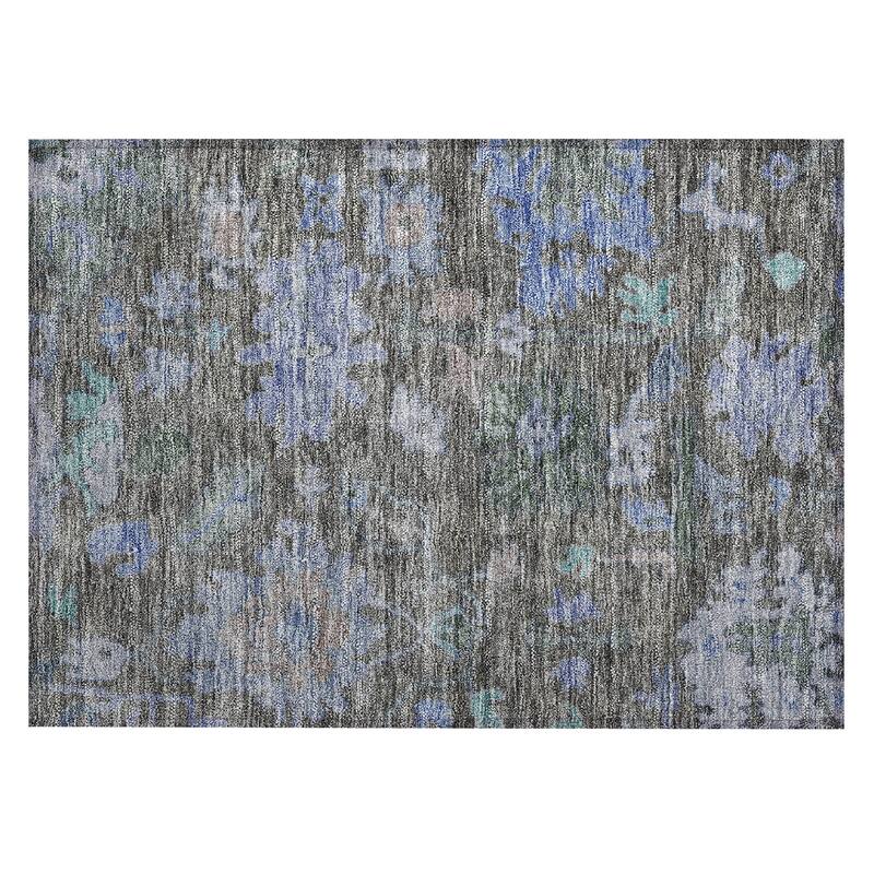 Machine Washable Indoor/ Outdoor Vintage Traditional Chantille Rug
