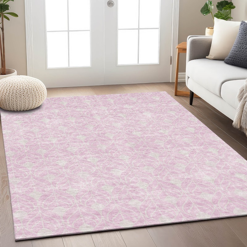 Machine Washable Indoor/ Outdoor Chantille Contempoary Geo Rug