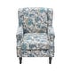 preview thumbnail 10 of 80, Mid-Century Modern Linen/ Vegan Leather Wing Back Accent Chair