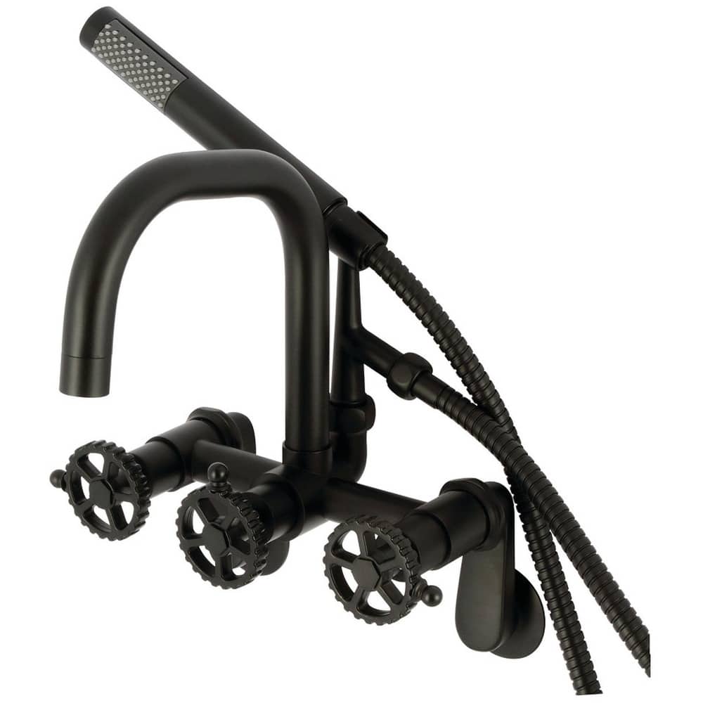 Kingston Brass AE845.CG Fuller Wall Mounted Tub Filler with Built-In