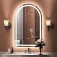 preview thumbnail 17 of 19, Arched LED Bathroom Wall Mirror Front and Backlit Anti Fog with 3 Year Warranty 22x30
