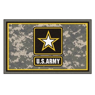 Army Unit Rug U.S. Army 4 x 6 Foot Plush Non-Skid Area Rug - Bed Bath & Beyond - 22626013