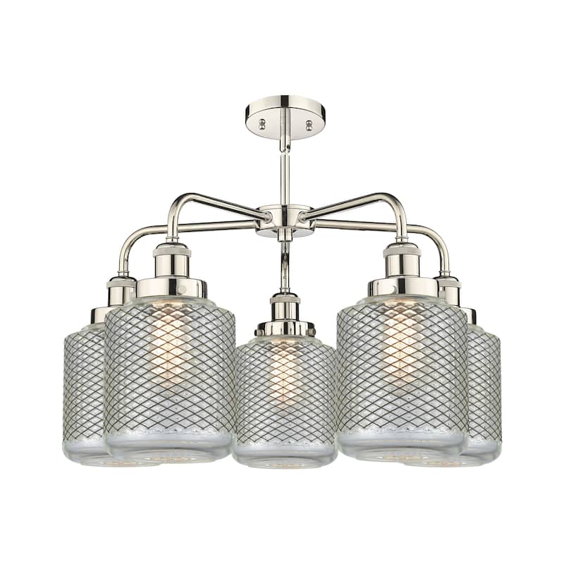Innovations Lighting Edison - 5 Light 24" Stem Hung Chandelier