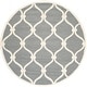 preview thumbnail 19 of 54, SAFAVIEH Handmade Cambridge Sinda Modern Moroccan Wool Rug 8' Round - Dark Grey/Ivory - Round