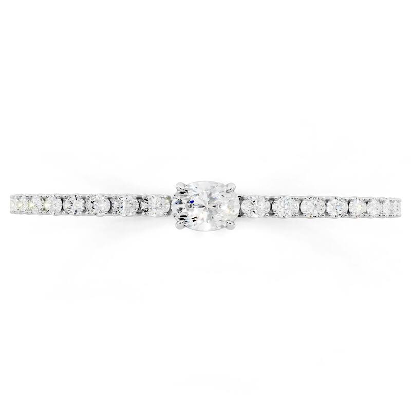 Auriya 14K Gold Oval Lab Grown Diamond Fashion Bracelet 5 1/3 ct. tw. (E-F VS)