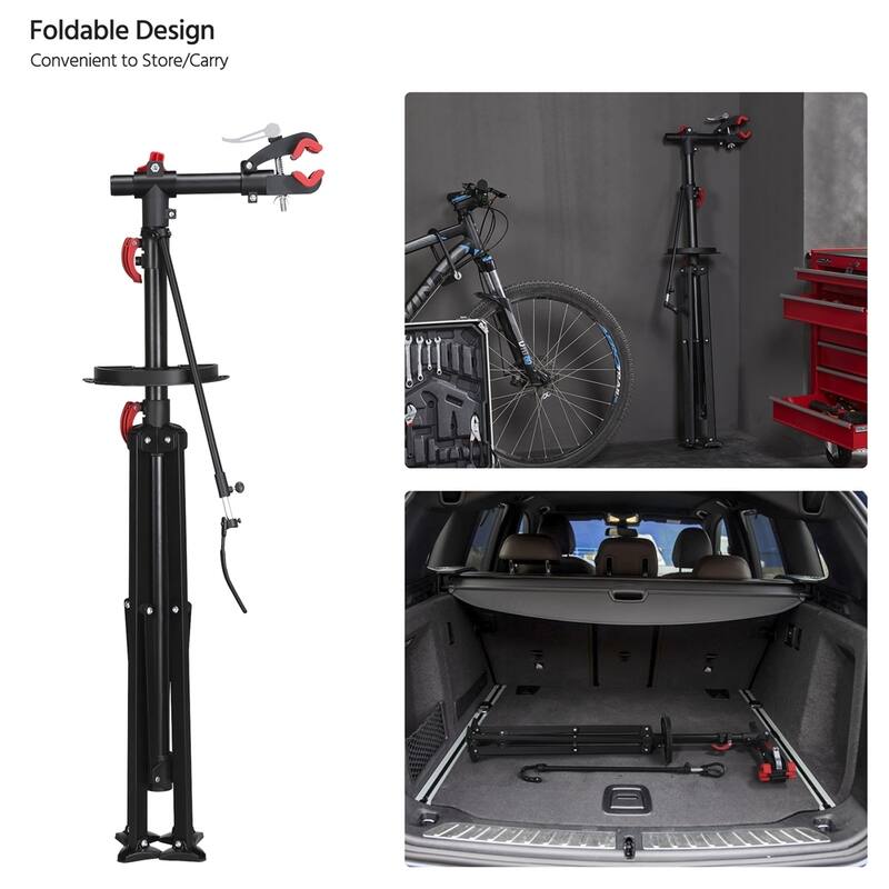 Yaheetech Bike Repair Stand with Multiple Quick Release Telescopic Arm