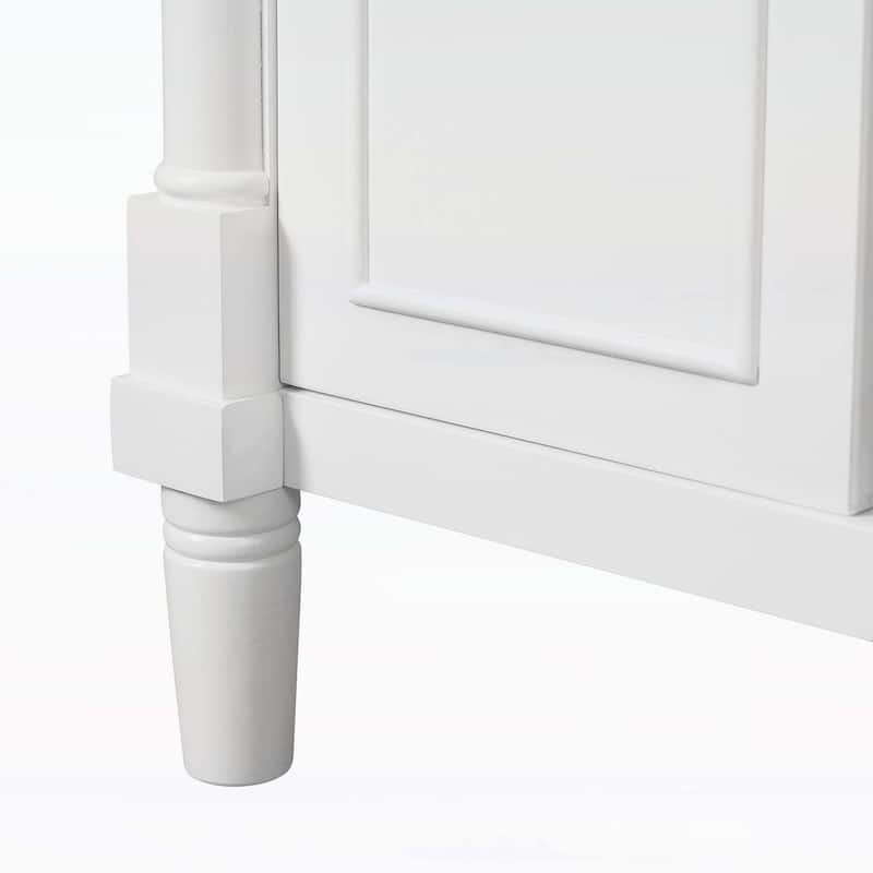 Bathroom Cabinet with 2 Doors,with Integrated Ceramic Sink