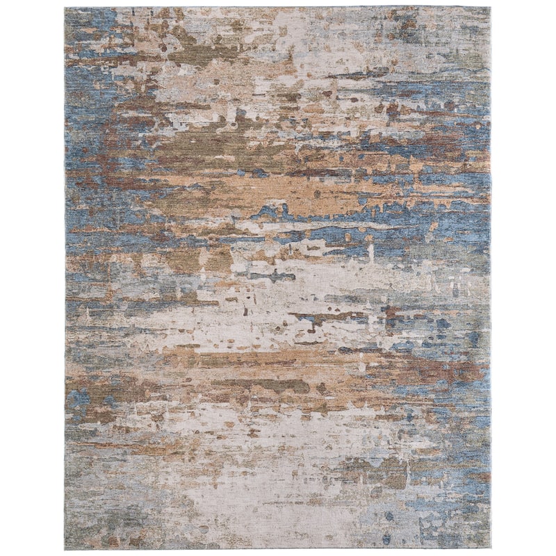 Grand Bazaar Stirling Machine Made Abstract Modern Area Rug