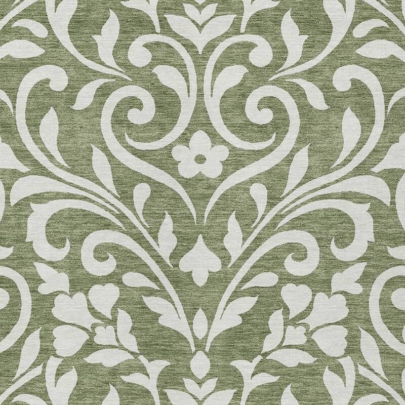 HomeRoots Floral Transitional Rectangle Outdoor Rug