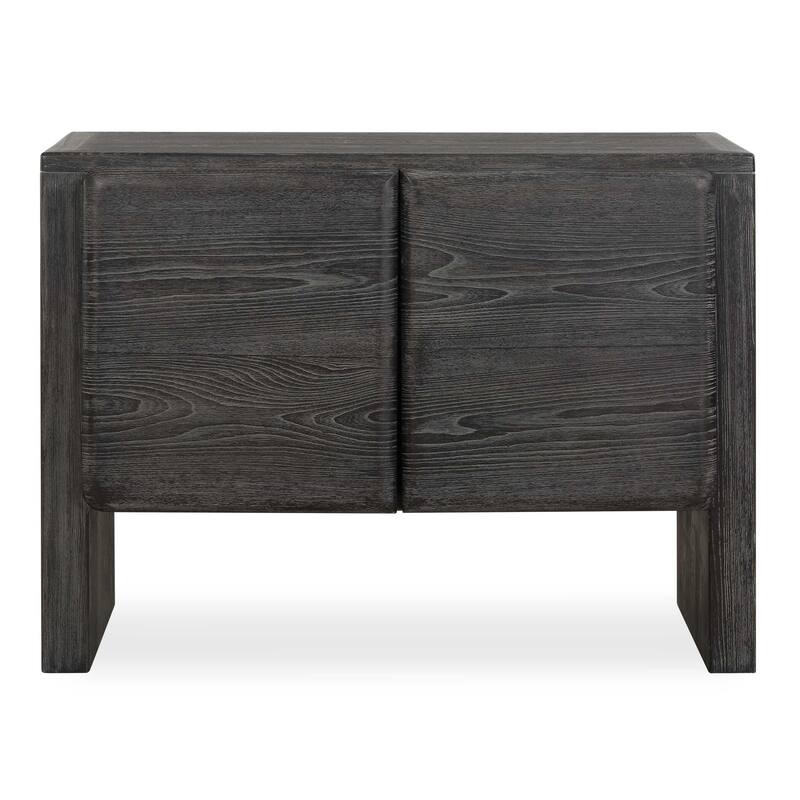 Uttermost Bierk Dark Stain 2 Door Cabinet - 43.63" W x 32.15" H x 17.25" D