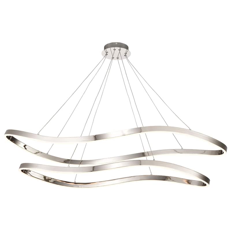 Sylas 48 Inch LED Pendant Polished Nickel Finish - Polished Nickel