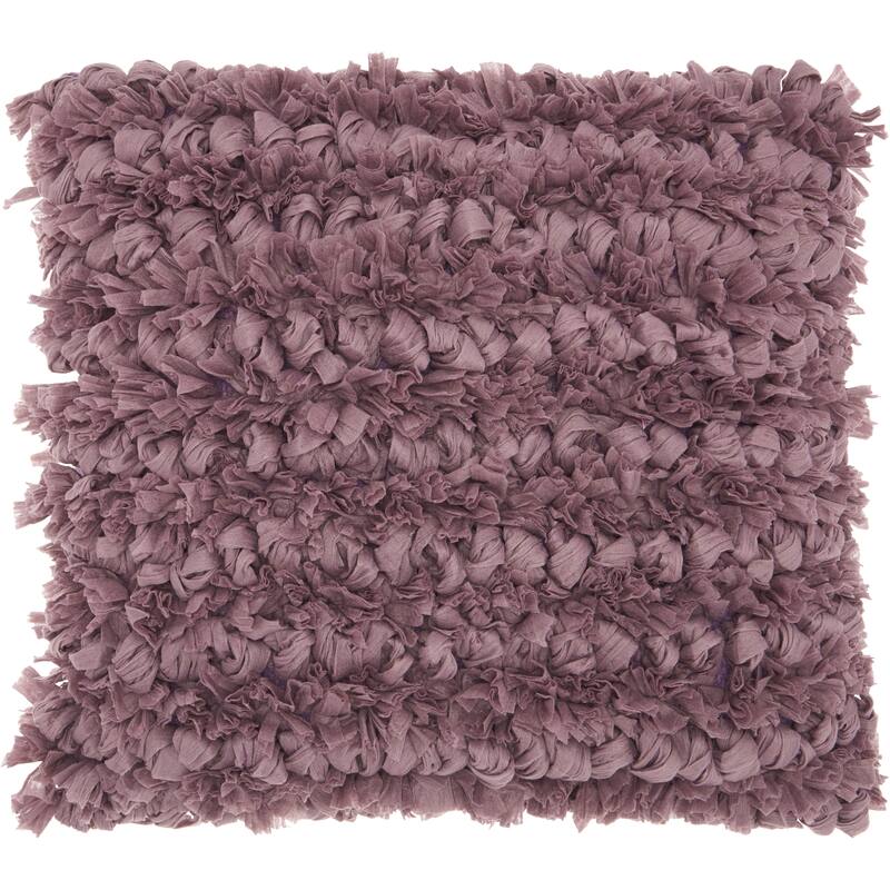 Mina Victory Paper Loop Shag Throw Pillow by Nourison