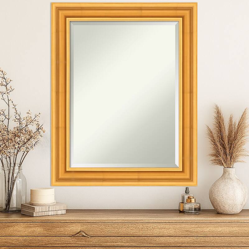 Sierra Beveled Wood Framed Wall Mirror