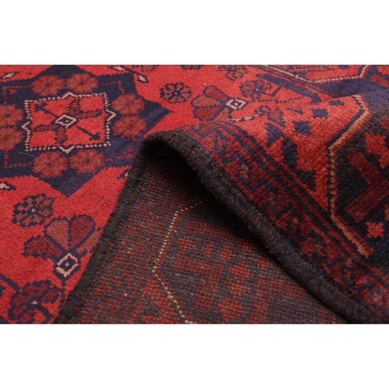 ECARPETGALLERY Hand-knotted Finest Khal Mohammadi Red Wool Rug - 2'8 x 9'2