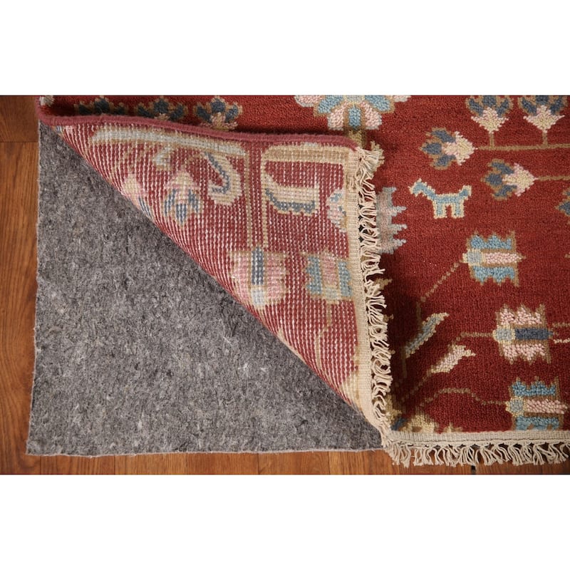Orange Kazak Runner Rug Hand-knotted Wool Carpet - 2'7"x 8'1"
