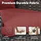 preview thumbnail 5 of 7, Pocassy Swivel Chairs with Cofee Table Brown-Red - Brown
