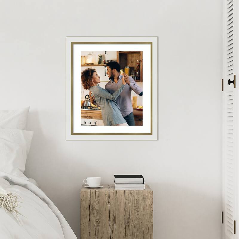 Eva Black Silver Narrow Framed Picture Frame, Photo Frame