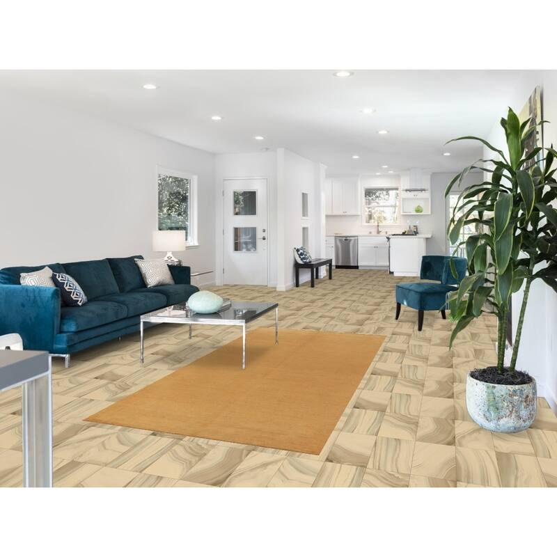 Yellow Gabbeh Oriental Area Rug Hand-Knotted Wool Carpet - 3'11" x 8'0"