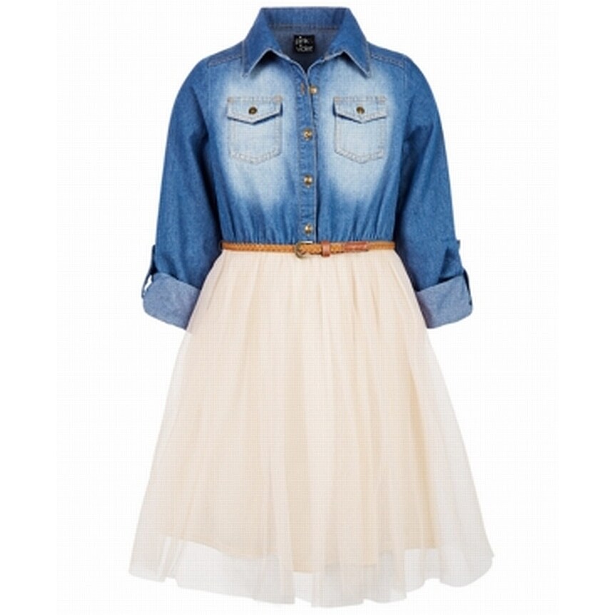 zunie denim tutu dress