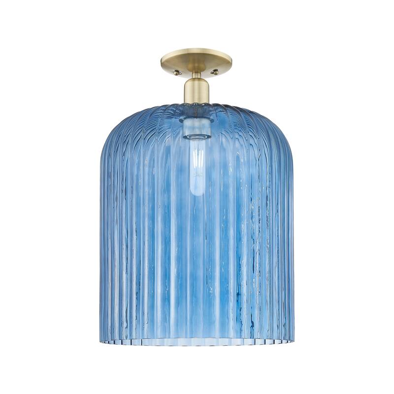 Innovations Lighting Downtown Urban - Bridal Veil - 1 Light 12" Semi-Flush Mount Light