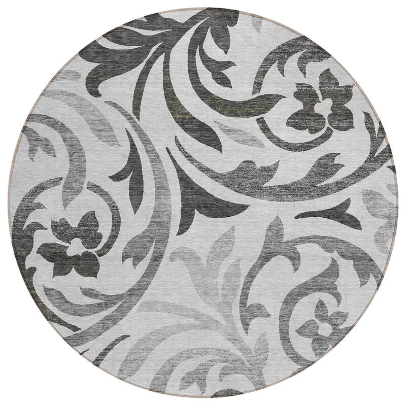 HomeRoots Floral Transitional Rectangle Outdoor Rug