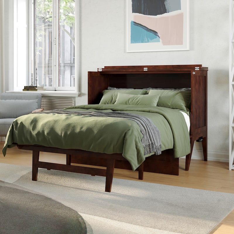 Northampton Full Murphy Bed Desk with Mattress